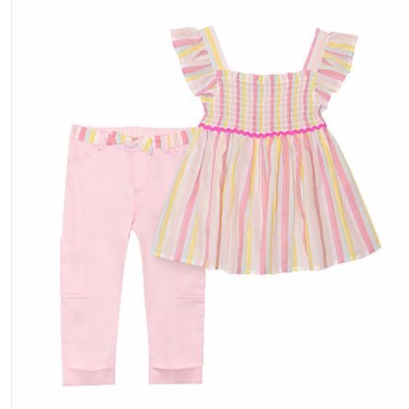 Nanette Baby Other - 🛍Nanette Kids Striped Smock Top & Pants Set 5